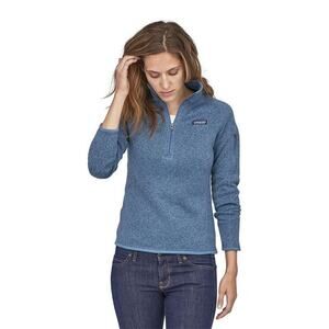 Patagonia Women's Better Sweater Fleece 1/4-Zip in Wooly Blue Size Small